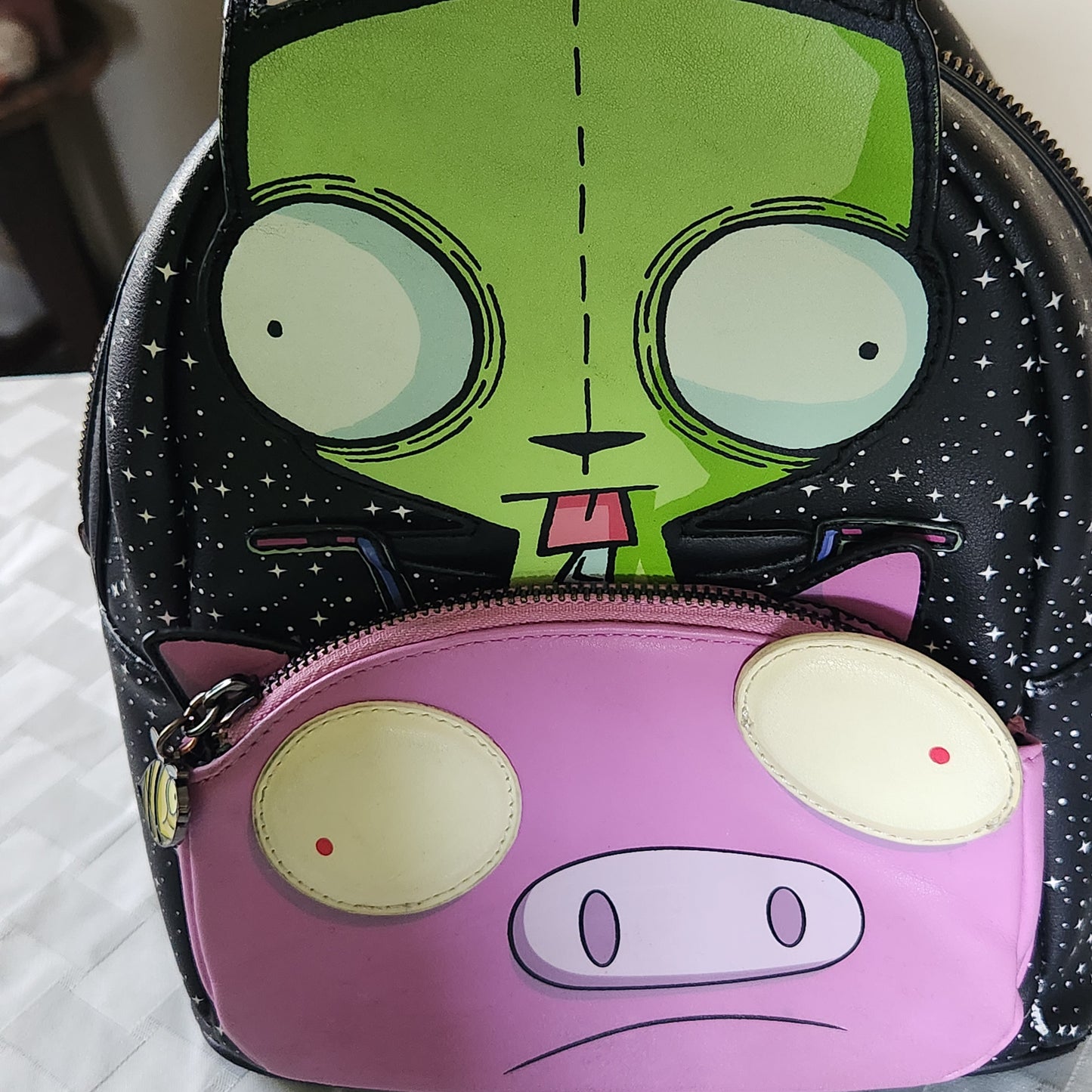Collectible Loungefly Invader Zim GIR Pig Doom Nickelodeon Mini Backpack