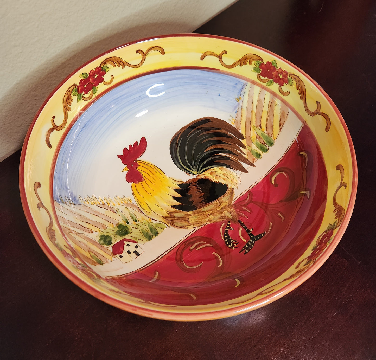 Large Rooster Bowl