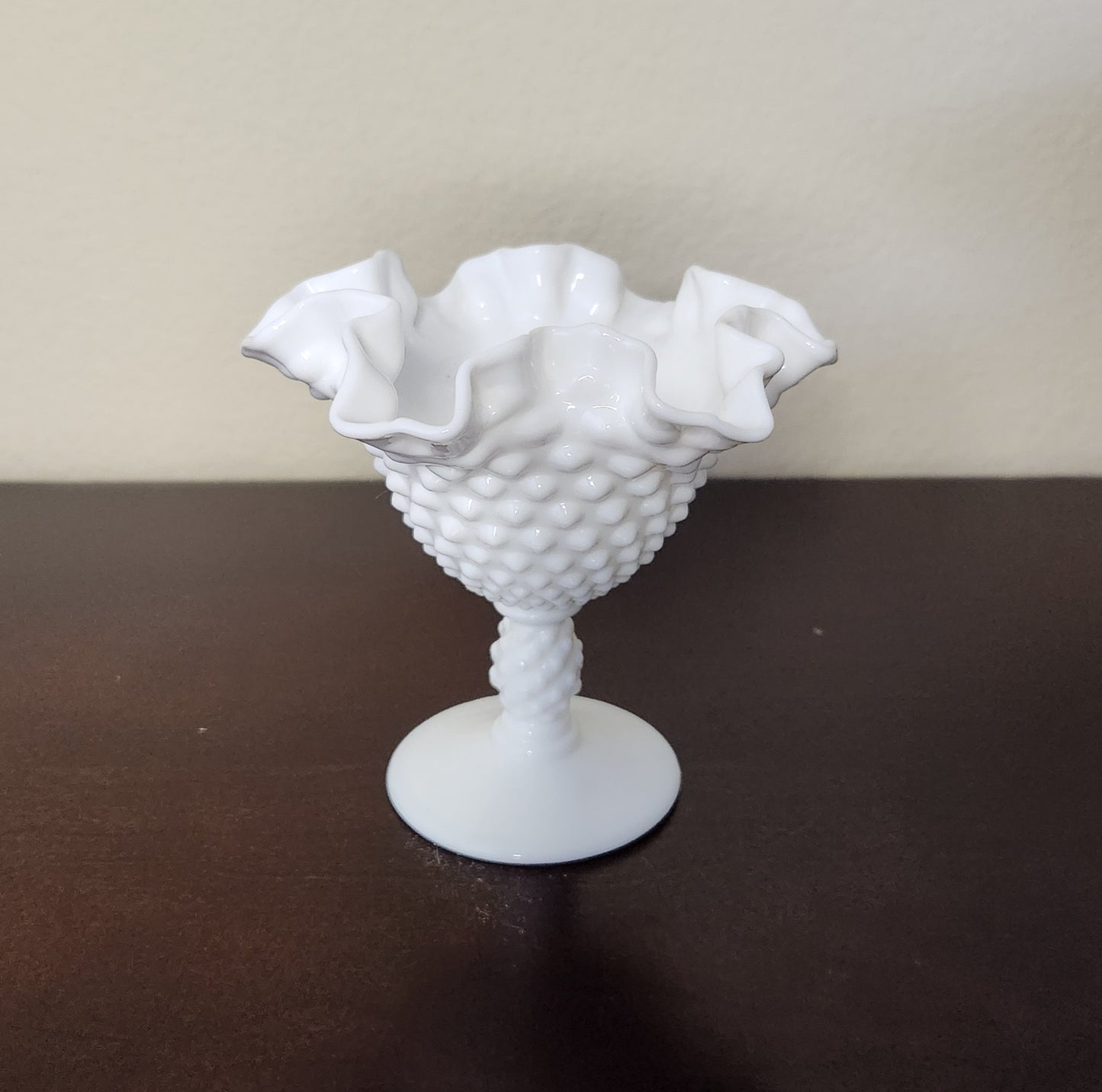 Vintage Milk Glass Compote