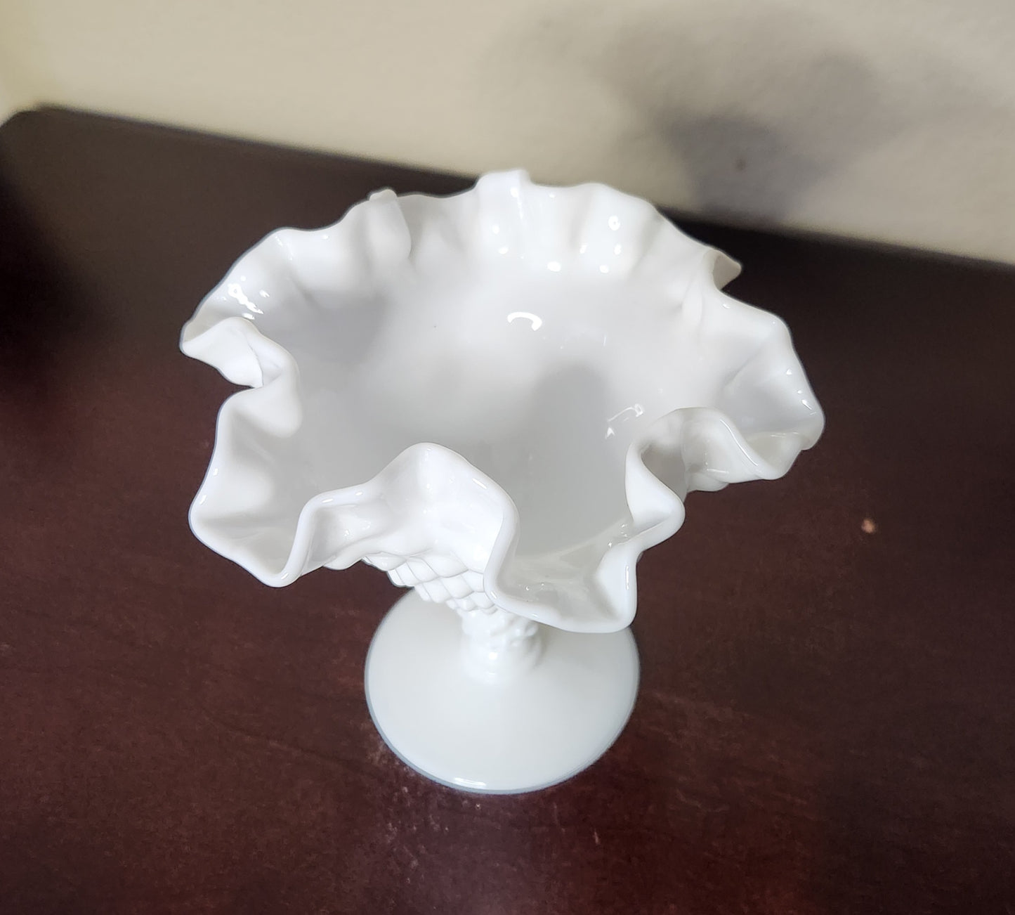 Vintage Milk Glass Compote