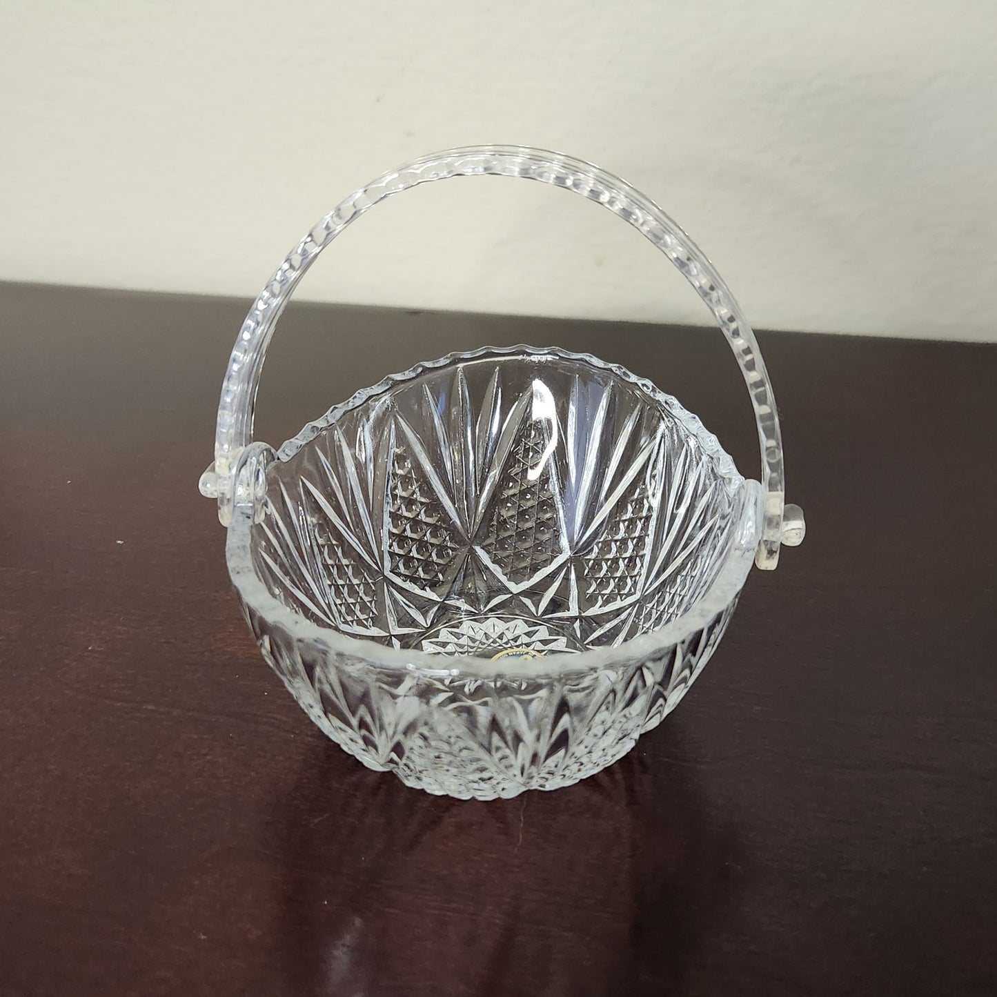 Vintage Crystal Basket