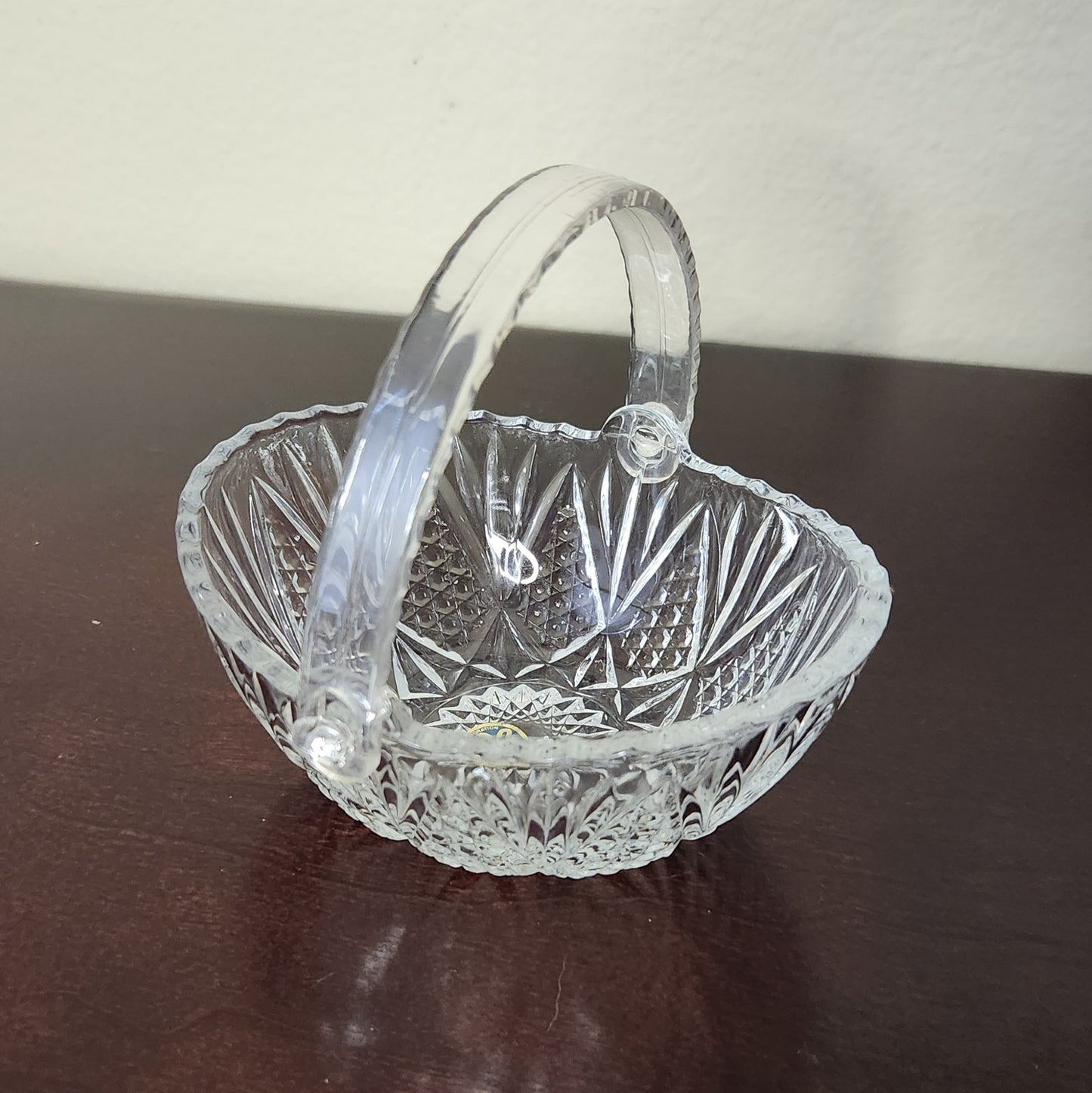 Vintage Crystal Basket