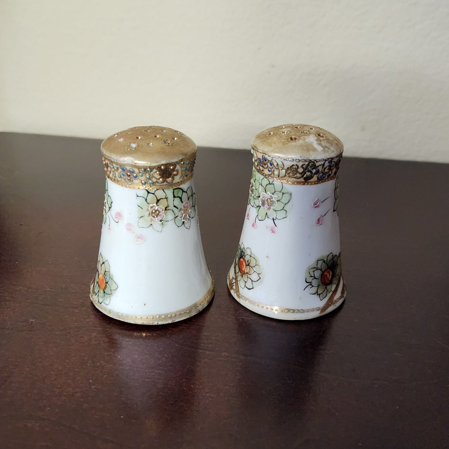 Vintage Hand-Painted Salt & Pepper Shakers