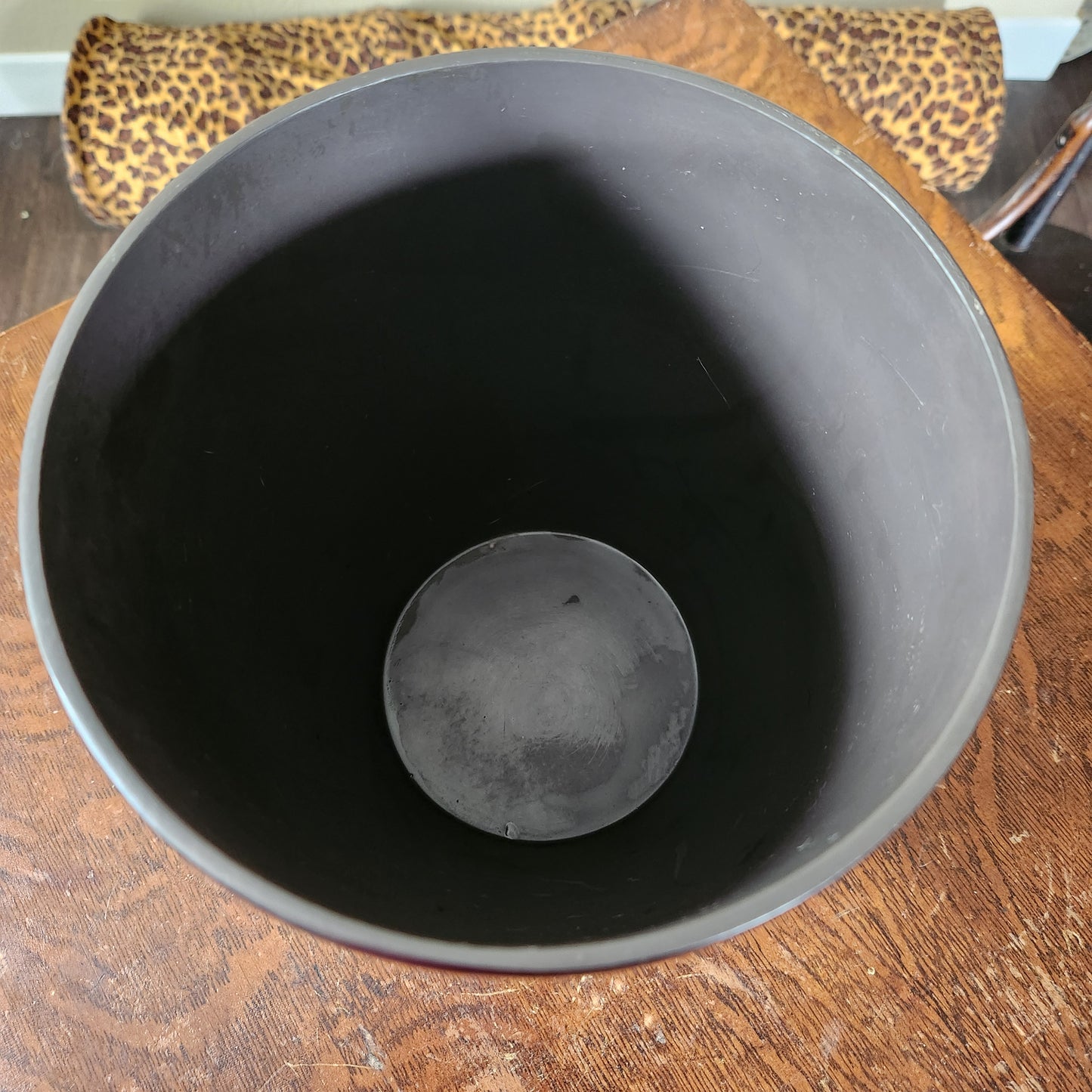 Better Homes & Gardens Leopard Print Waste Basket / Planter 10"
