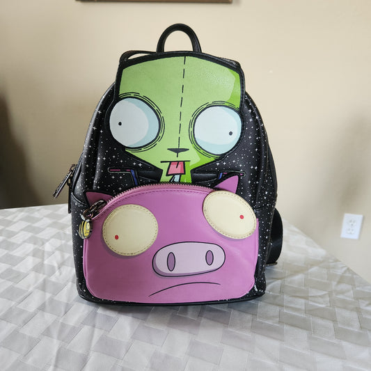 Collectible Loungefly Invader Zim GIR Pig Doom Nickelodeon Mini Backpack