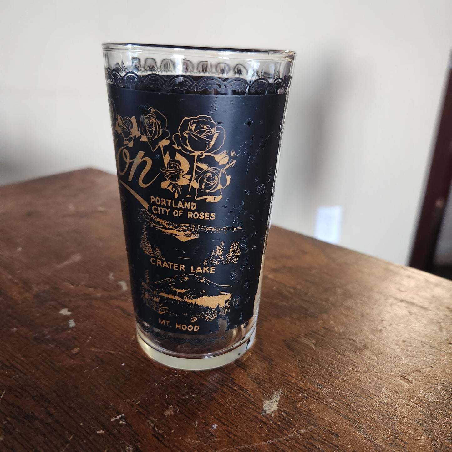 Vintage Mid-Century State Themed Tumbler Glasses Set of 6