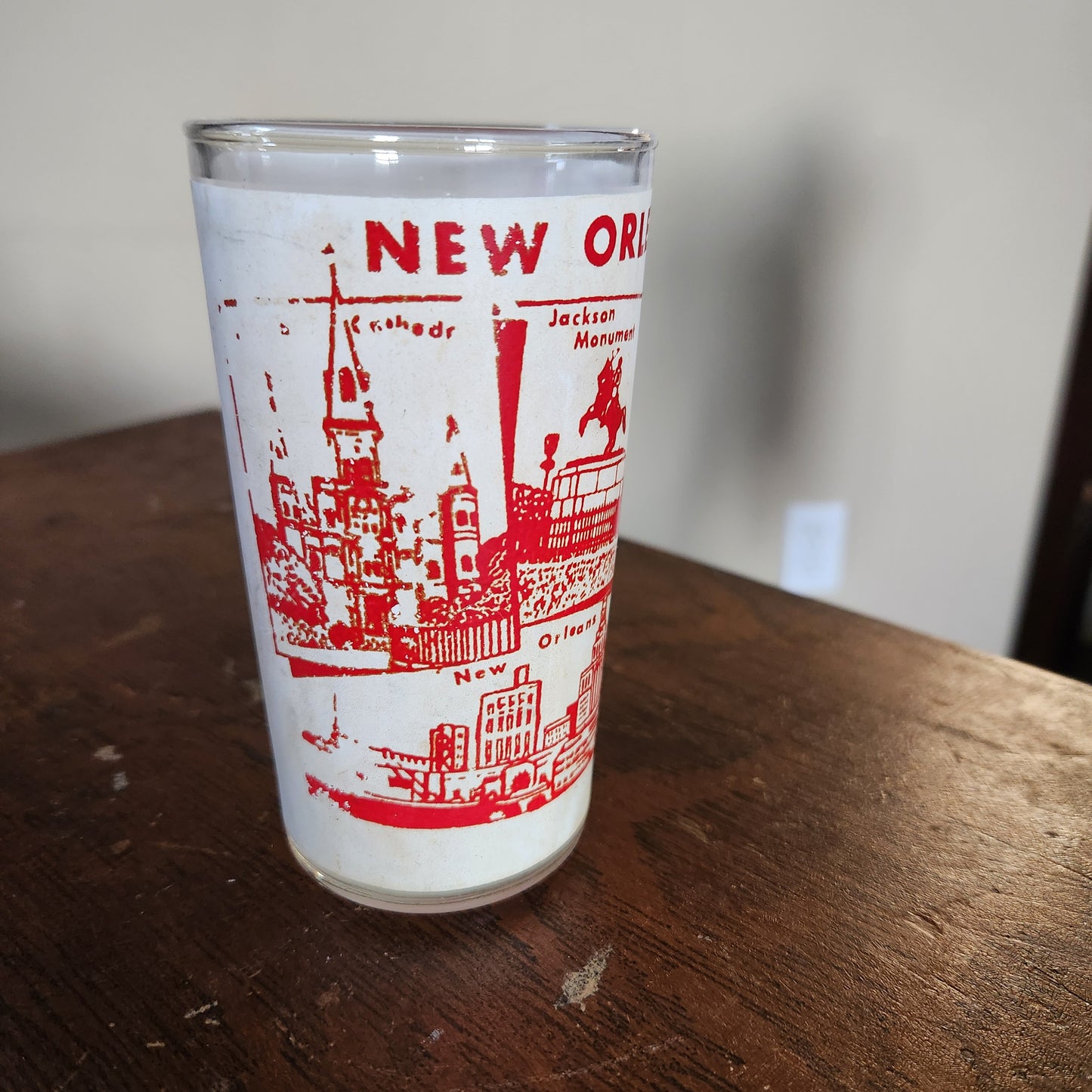 Vintage Mid-Century State Themed Tumbler Glasses Set of 6