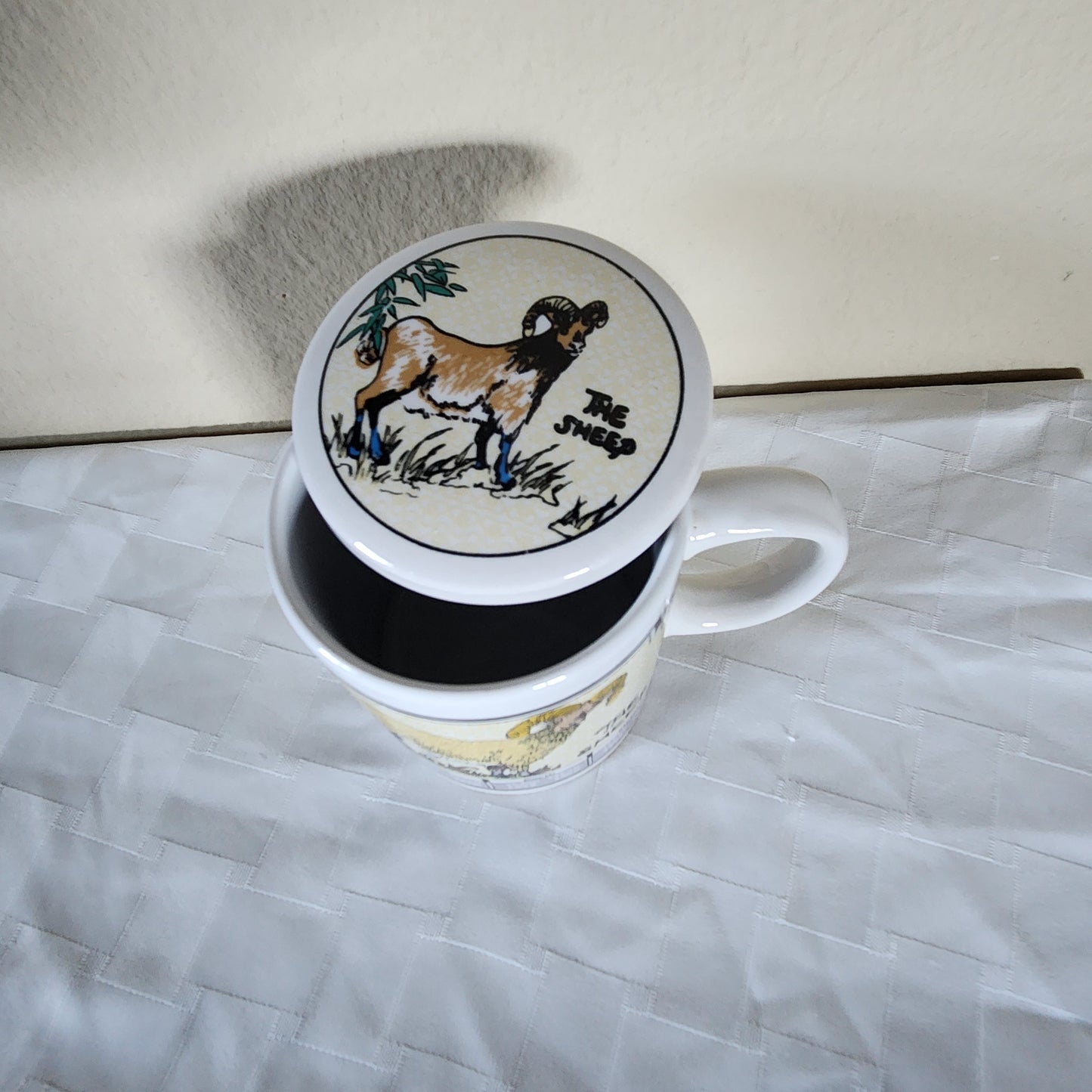 Vintage Chinese Zodiac Sheep Mug