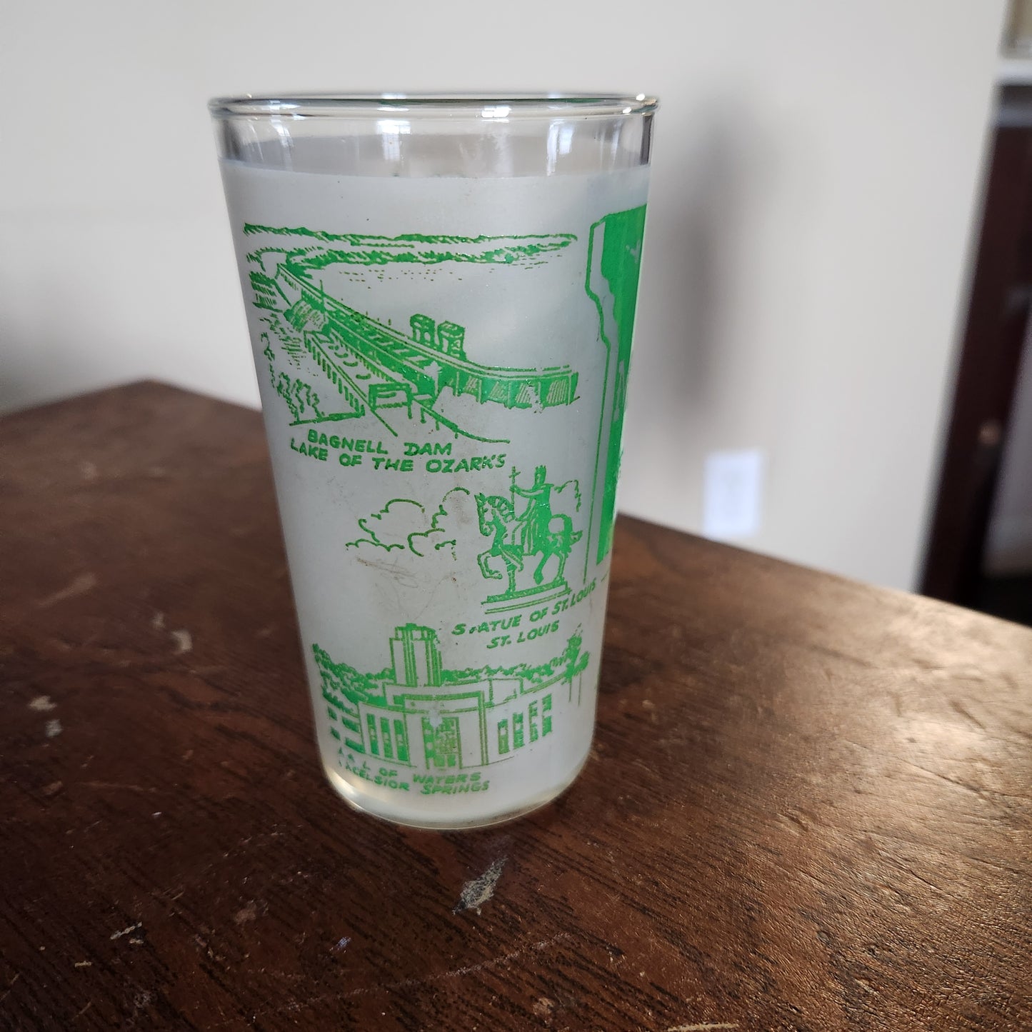 Vintage Mid-Century State Themed Tumbler Glasses Set of 6