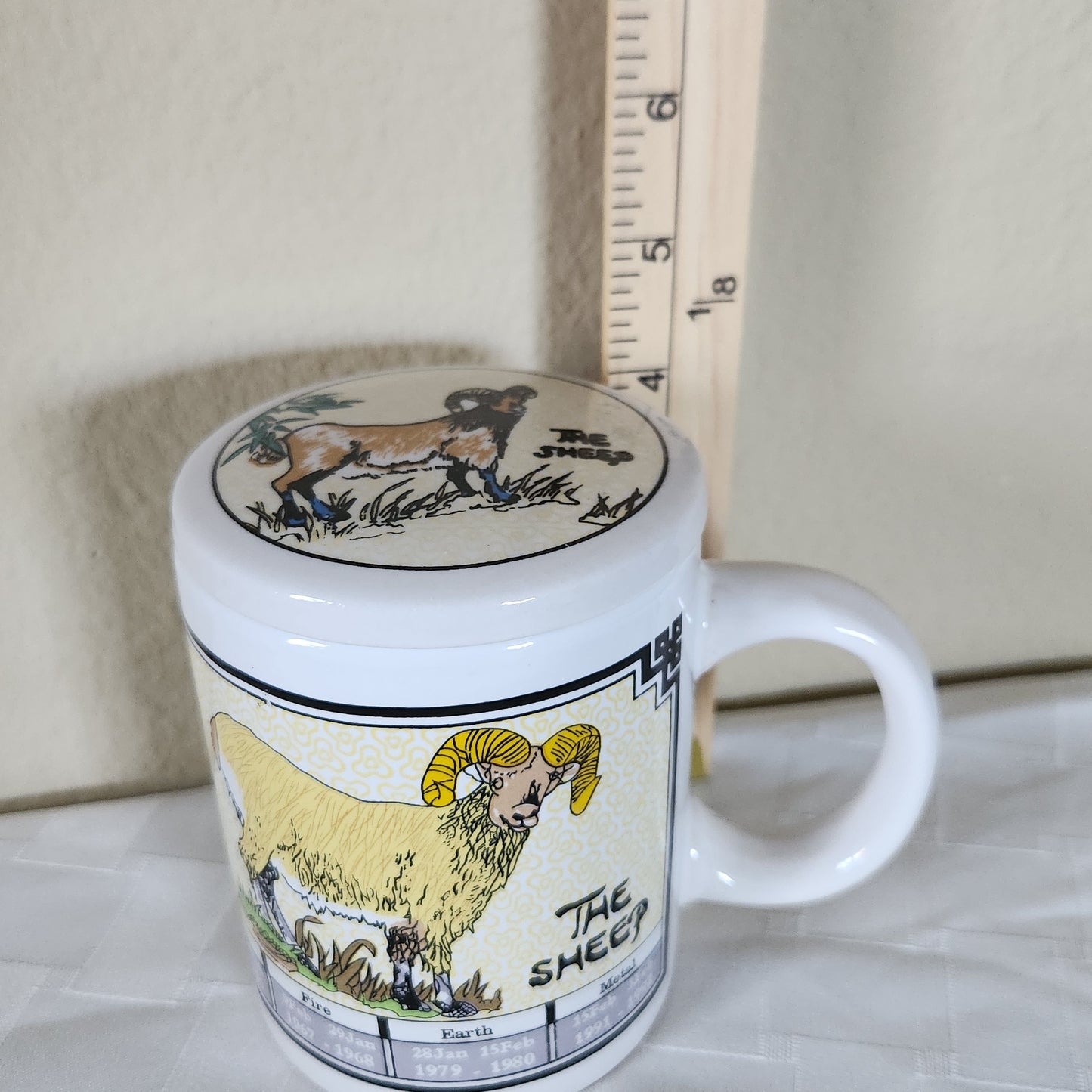 Vintage Chinese Zodiac Sheep Mug