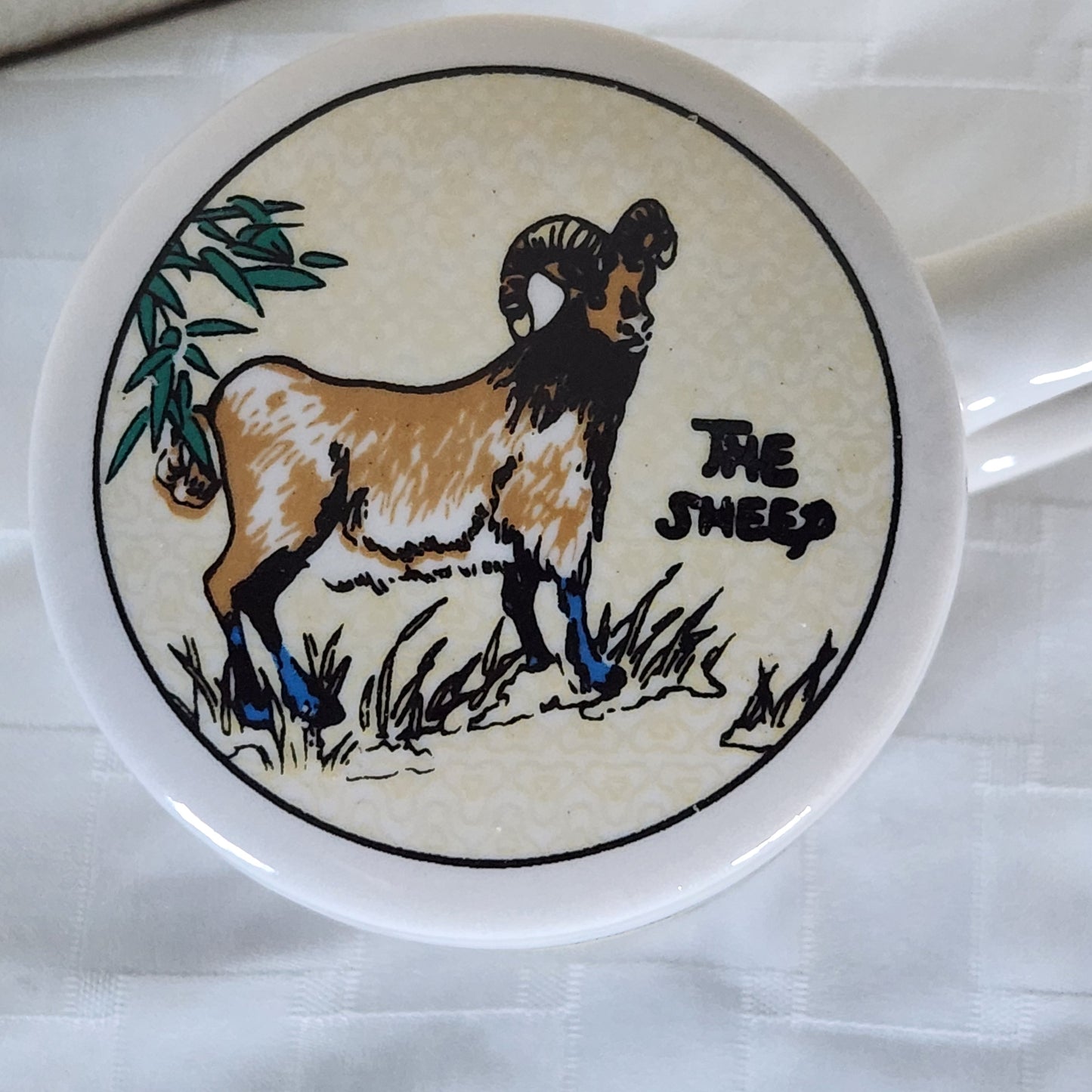 Vintage Chinese Zodiac Sheep Mug