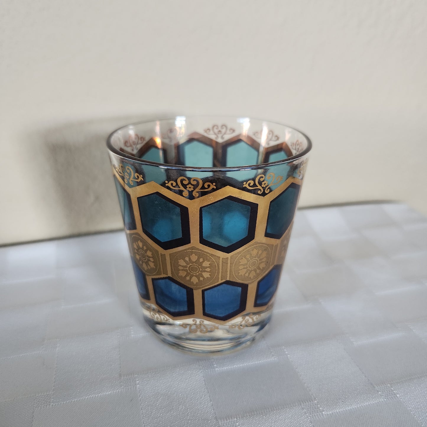 22K Gold Vintage Mid-Century Modern Pasinski Glasses Set of 7
