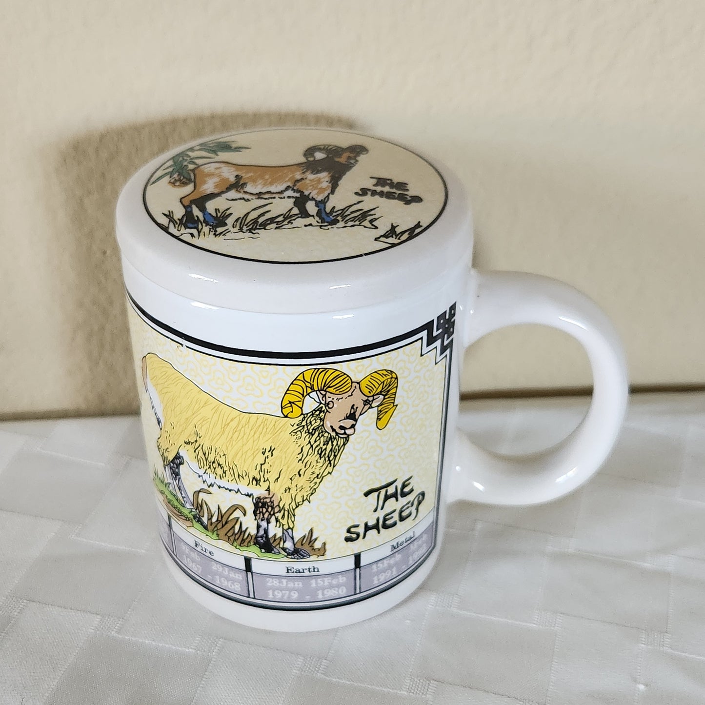 Vintage Chinese Zodiac Sheep Mug