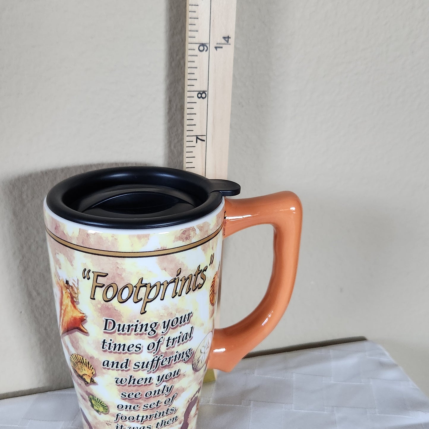 Footprints Ceramic Travel Mug