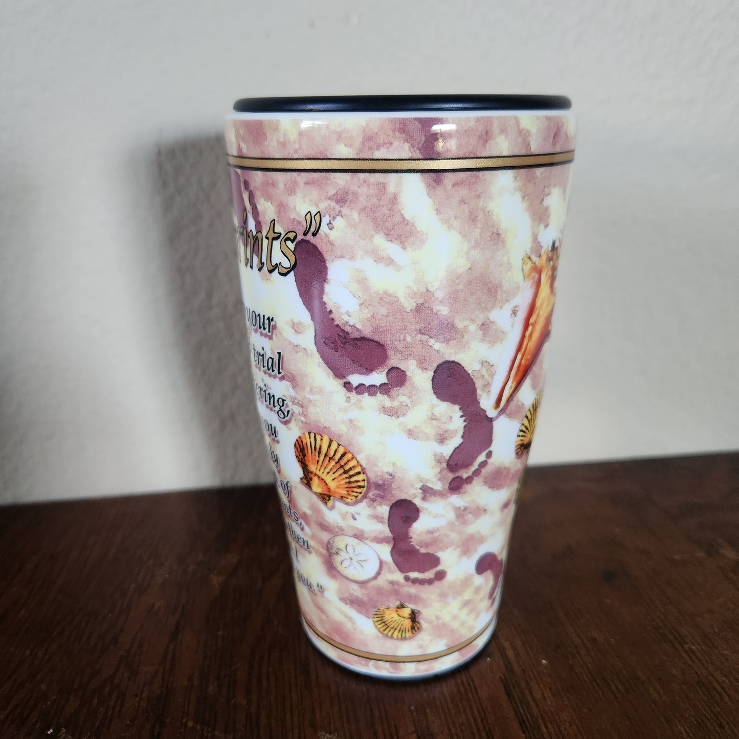 Footprints Ceramic Travel Mug